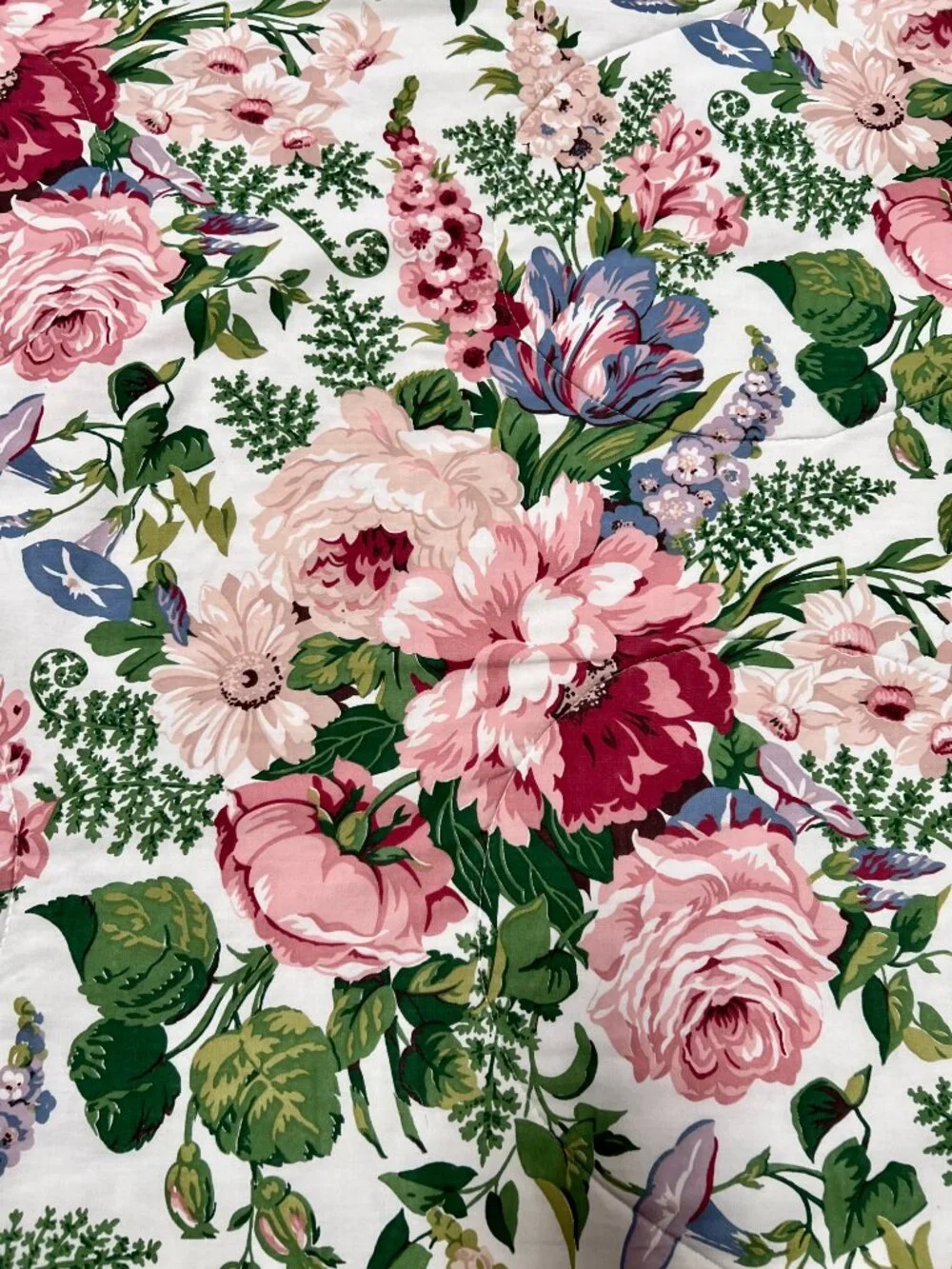 Vintage Waverly Spring Fever Floral Cottagecore Comforter Queen Size